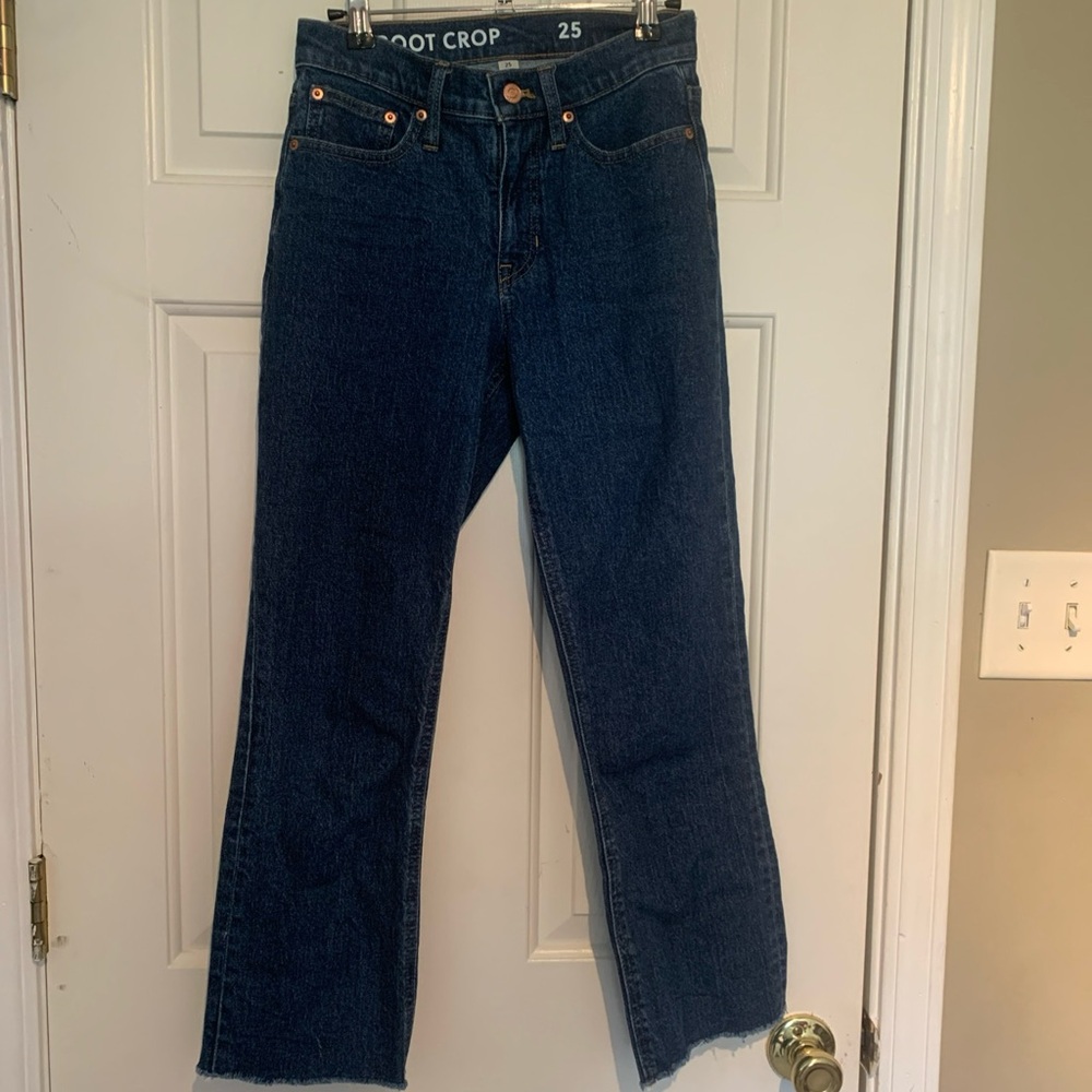 J. Crew Denim Demi-Boot Crop size 25